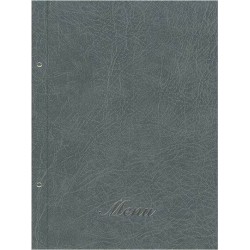 Next μενού εστιατορίου old leather γκρι με 10 ζελατίνες και βίδες 24x32εκ.